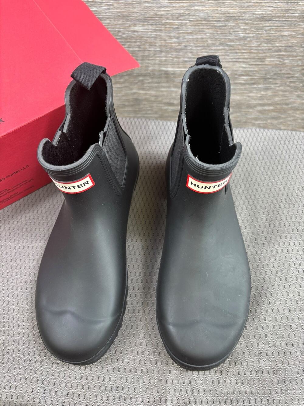 Hunter Women's Original Chelsea Boot Waterproof Rubber 10 Black WFS2078RMA NEW